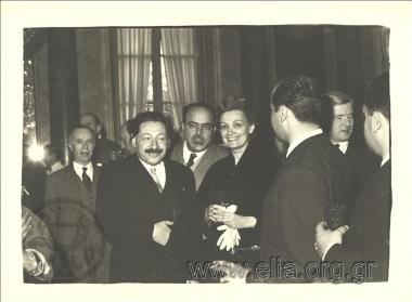 Amalia Fleming at a Coference for antibiotics.