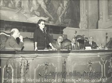 Η Αμαλία Φλέμινγκ στο 2ο διεθνές συνέδριο για τη λισοζύμη στο Μιλάνο.