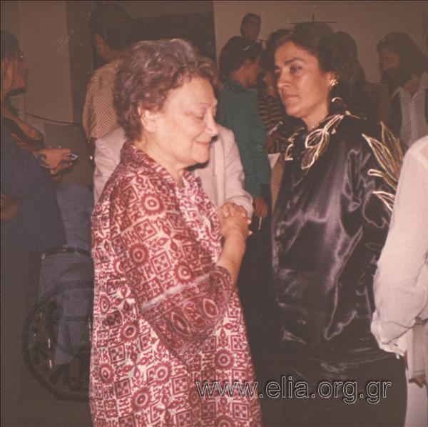 Amalia Fleming and Eirini Pappa.