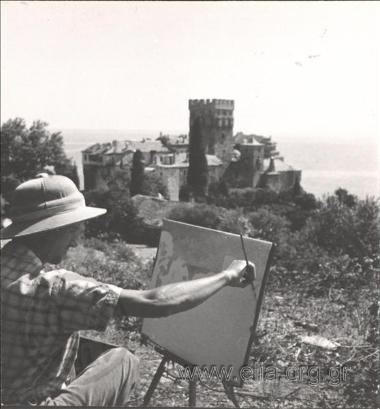 Μονή Σταυρονικήτα, ζωγράφος.