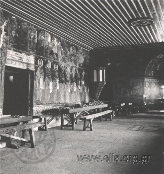 Dochiareiou Monastery, interior space.