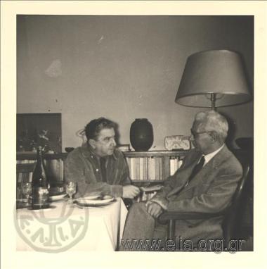 Ο Θράσος Καστανάκης και ο Ηλίας Βενέζης.