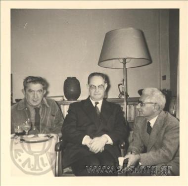 Ο Θράσος Καστανάκης, ο Μιραμπέλ Αντρέ και ο Ηλίας Βενέζης.