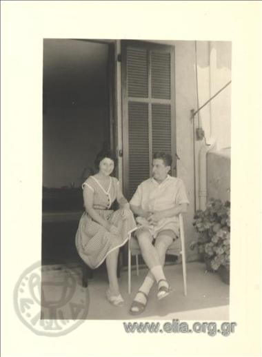 Thrasos Kastanakis with a woman