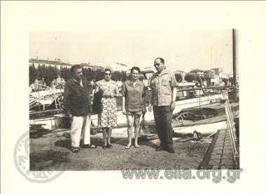 Thrasos Kastanakis and Elpida in company