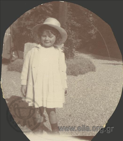 Nikolas Kalas (1907-1988) as a child in a park at Champ Soleil.