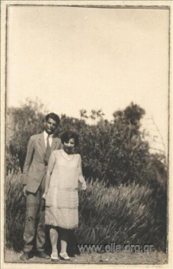 Nikolaos Kalas (1907-1988) with a woman