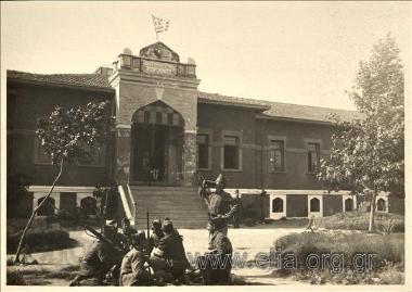 Εληνική κατοχή της Σμύρνης. Τουρκικό στρατόπεδο εγκαταλειμένο.