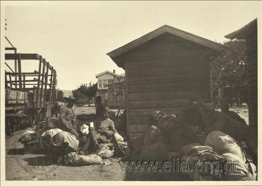 Greek  occupation of Smyrna. Before the groups boarding the train