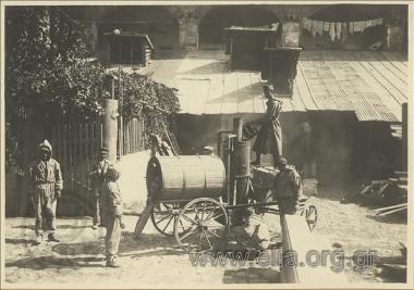 Greek  occupation of Smyrna. Disinfection furnace