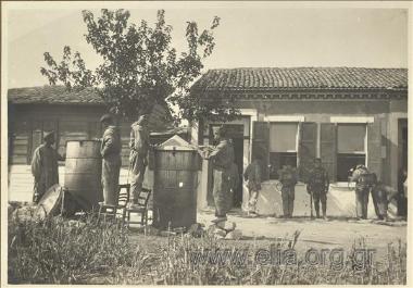 Greek occupation of Smyrna. Contaminatied house