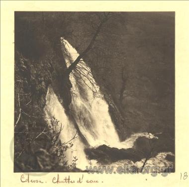 Landscape, waterfalls.