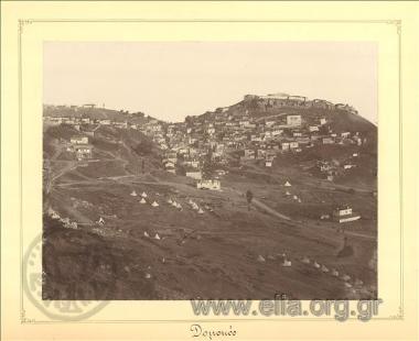 General view of Domokos. Mlilitary encampment