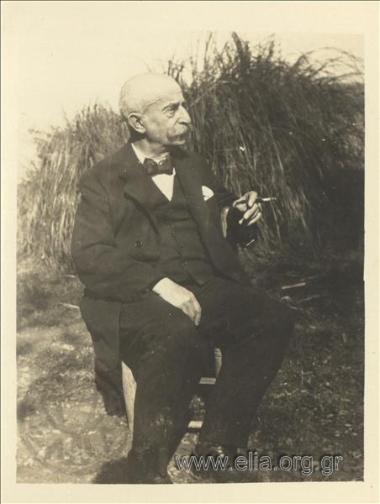 Πορτραίτο του Αλ. Καστανάκη, πατέρα του Θράσου Καστανάκη (1901-1967), στην εξοχή.