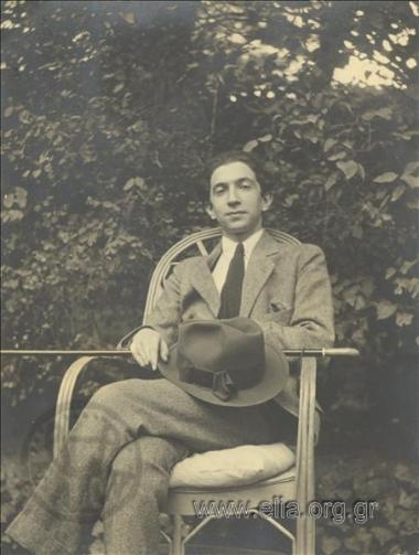 Πορτραίτο του Θράσου Καστανάκη (1901-1967) στην εξοχή.
