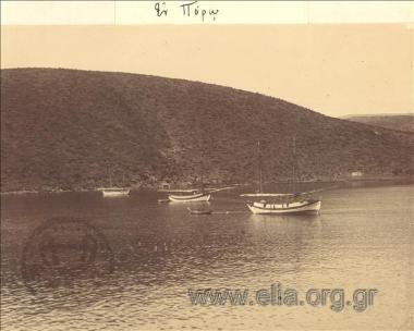 Small boats and ships.