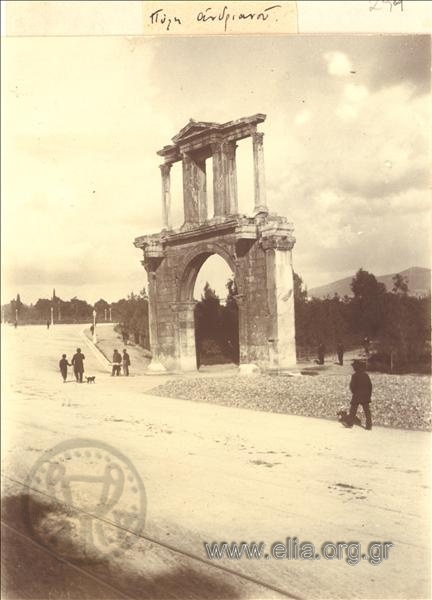 Hadrian's Gate  and Amalias avenue.
