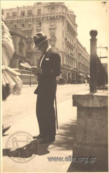 Portrait of a man on a street