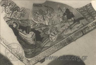 Byzantine wall painting at the Monastery of Daphni