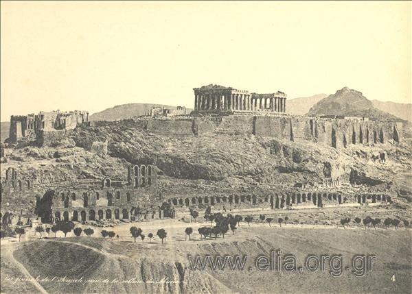Γενική άποψη της Ακρόπολης από το λόφο του Φιλοπάππου.