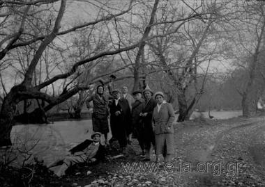 Iris with company by the riverside