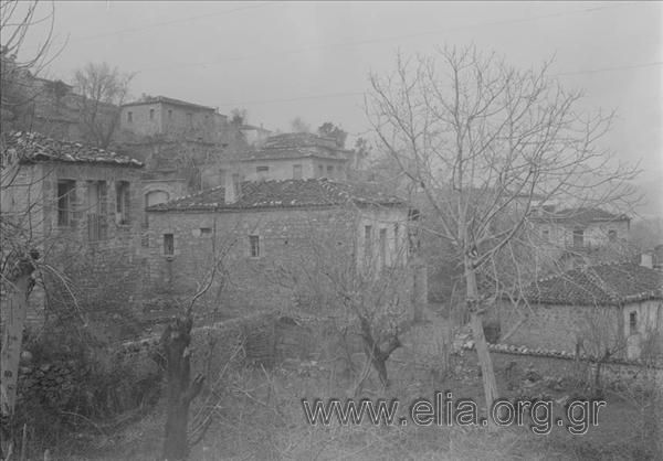 Excursion to Parnassos of the Travel Club, 21-23 February. View of a village