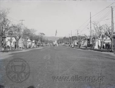 Πρώτη Διεθνής Έκθεσις Θεσσαλονίκης: άποψη του εκθεσιακού χώρου.