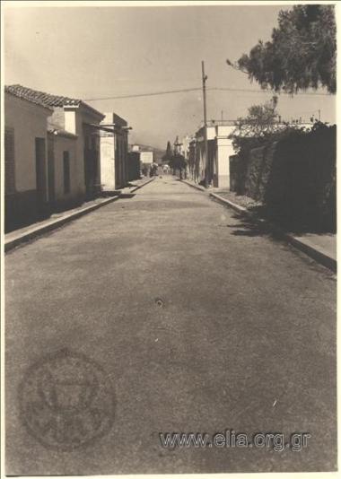 Road construction. Evgeniou Karavia Street.