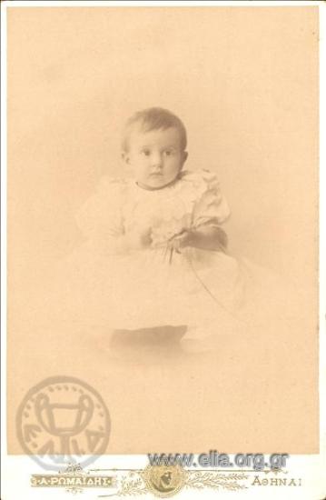 Η Ελένη Γ. Λεβίδη, μωρό.