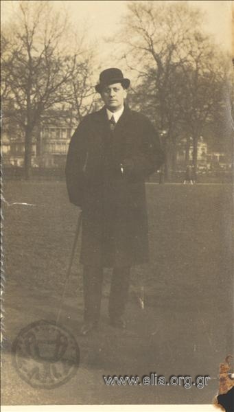 Ο Γεράσιμος Β. Βασιλειάδης στο Hyde Park.