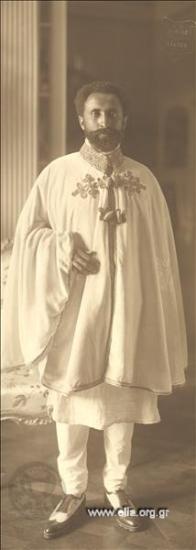 Regent Ras Taffari (Haile Selassie) of Ethiopia on a visit to Greece - Ras Taffari at the Presidential Hall.