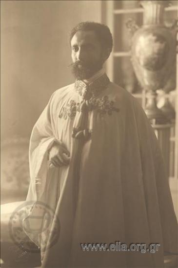Regent Ras Taffari (Haile Selassie) of Ethiopia  on a visit to Greece - Ras Taffari at the Presidential Hall.