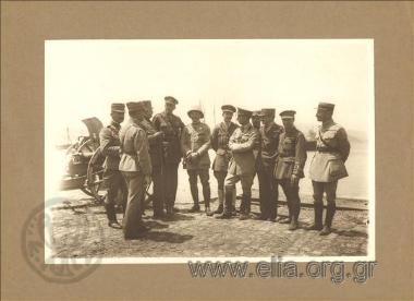 Reception of the British general Bridges (commandant of the Australian forces in the Dardanelles) from the commander-in-chief Leonidas Paraskevopoulos following the taking of Rhaedestos (Tekirdağ).