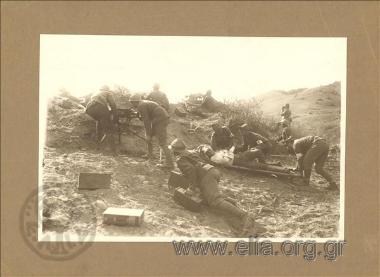 Σκηνή μάχης.