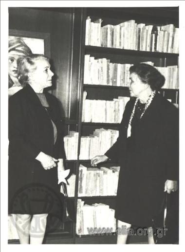 Η Άννα Σικελιανού σε εκδήλωση του Κολεγίου Αθηνών για το Μουσείο Σικελιανού.