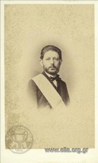 Portrait of a man with masonry insignia