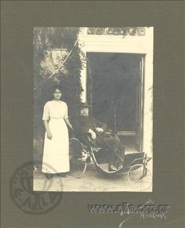 Ο Stefanos I. Streit in a carriage.