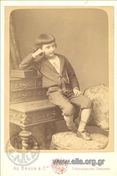 Ο Κωνσταντίνος Στ. Καραθεοδωρή σε ηλικία δέκα ετών.