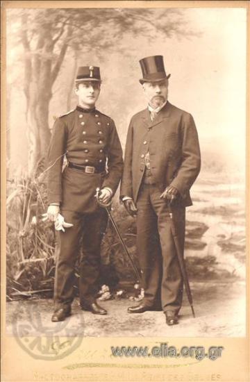 Ο Στέφανος και ο Κωνσταντίνος Στ. Καραθεοδωρή.