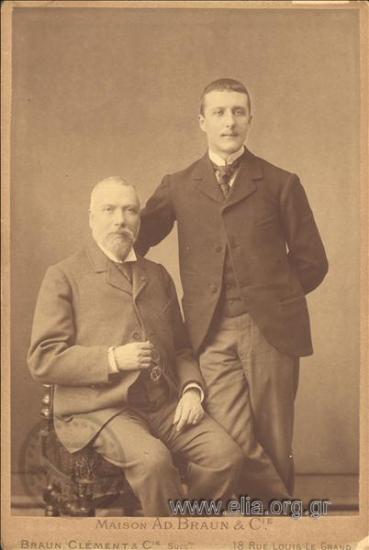 Ο Στέφανος και ο Κωνσταντίνος Στ. Καραθεοδωρή.