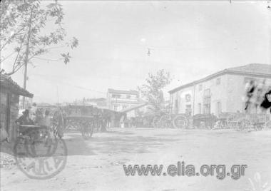 The cart station in Thesseion.