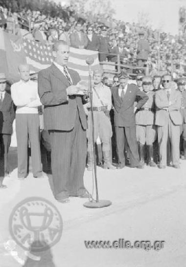 Speeches at the Panathenaic Stadium  for the liberation of Greece.