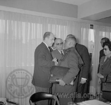 Παραλαβή του υπουργείου Συντονισμού από τον Ανδρέα Παπανδρέου.