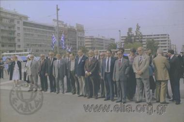 28η Οκτωβρίου, κατάθεση στεφάνων.