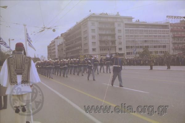 March 25th, parade, Papandreou salute.