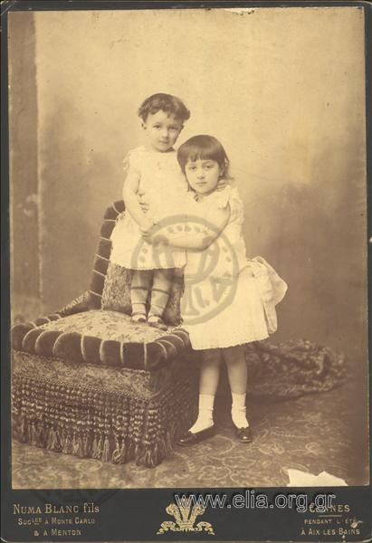 Sofia Deligeorgi with her brother Nontas.
