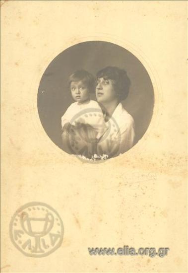 Dora Deligeorgi with her son Alexandros.