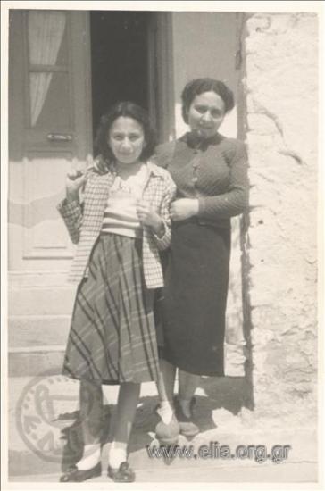 Portrait of a woman and a girl.