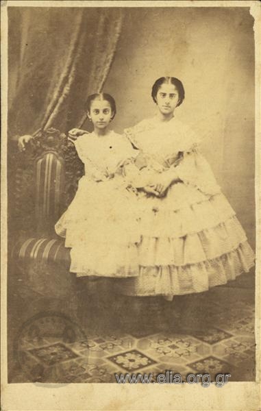 Portrait of two girls.