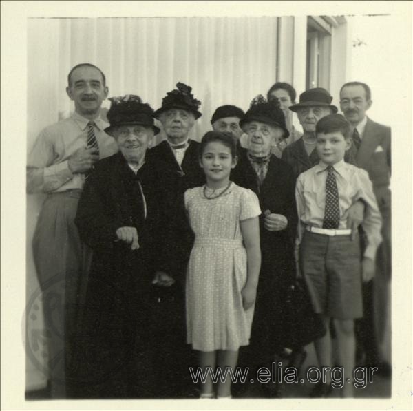 Family portrait, the family of Nikolaos Tombazis.